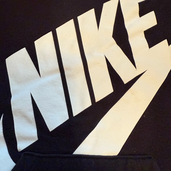 Nike Kids Black and White Logo Hoodie - Picture 5 of 5